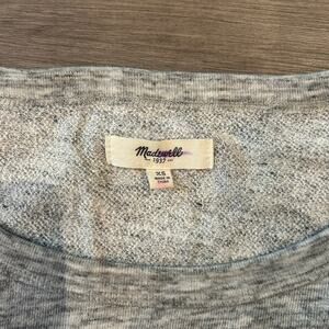 Madewell crop top short sleeve heather gray size XS
